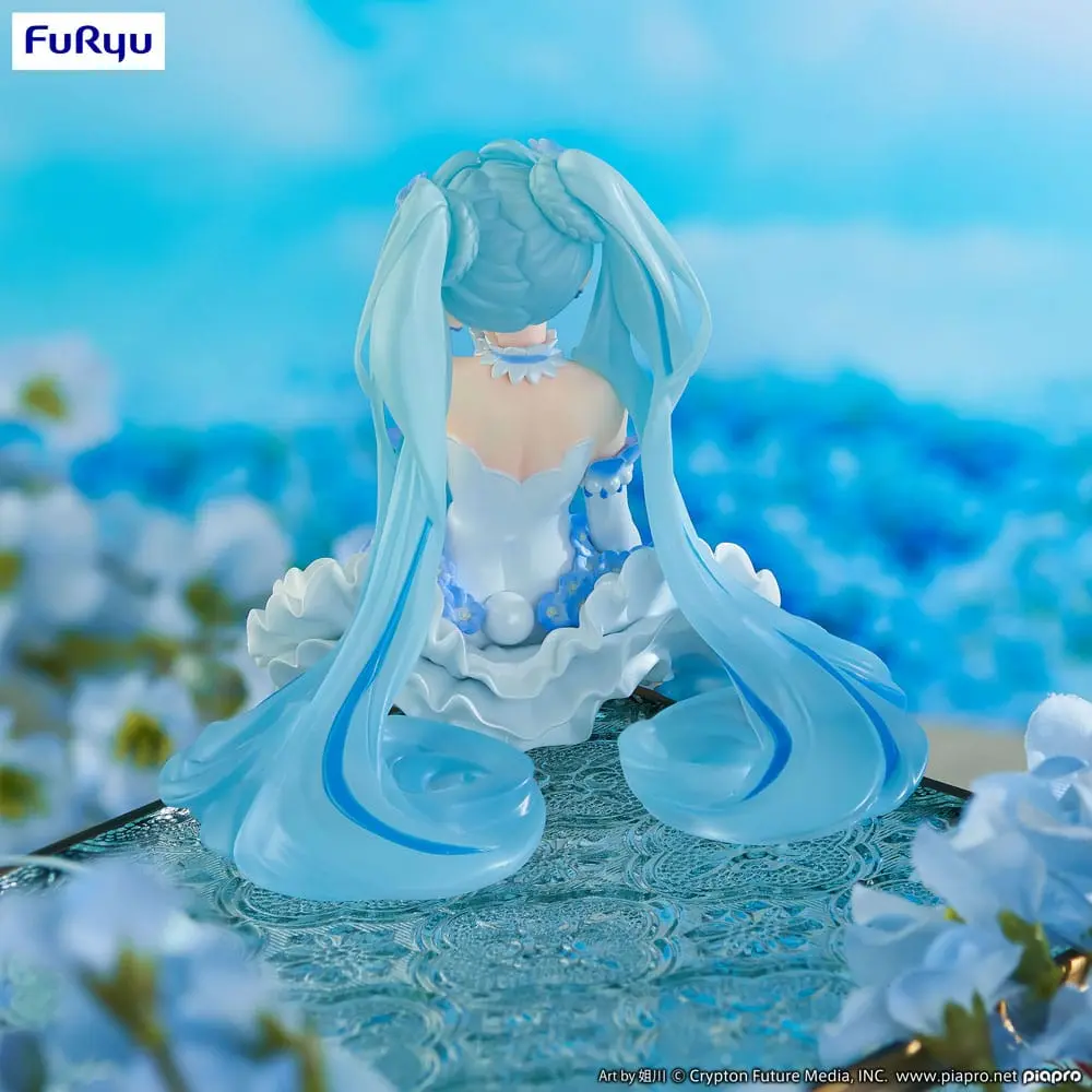 Hatsune Miku Noodle Stopper PVC Statue Miku Flower Fairy Nemophila 15 cm Produktfoto