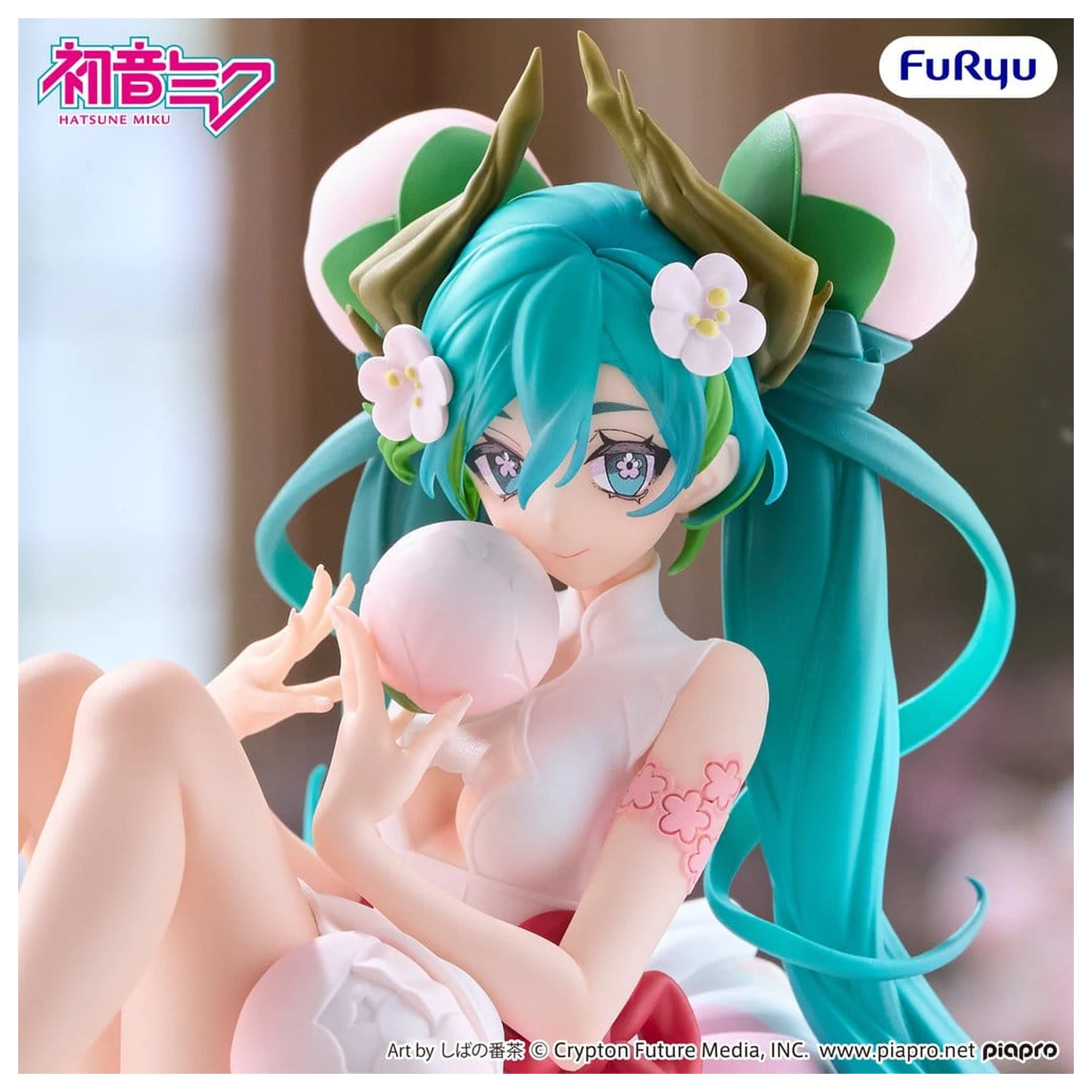 Hatsune Miku Noodle Stopper PVC Figur Flower Fairy White Plum Blossom 13 cm Produktfoto