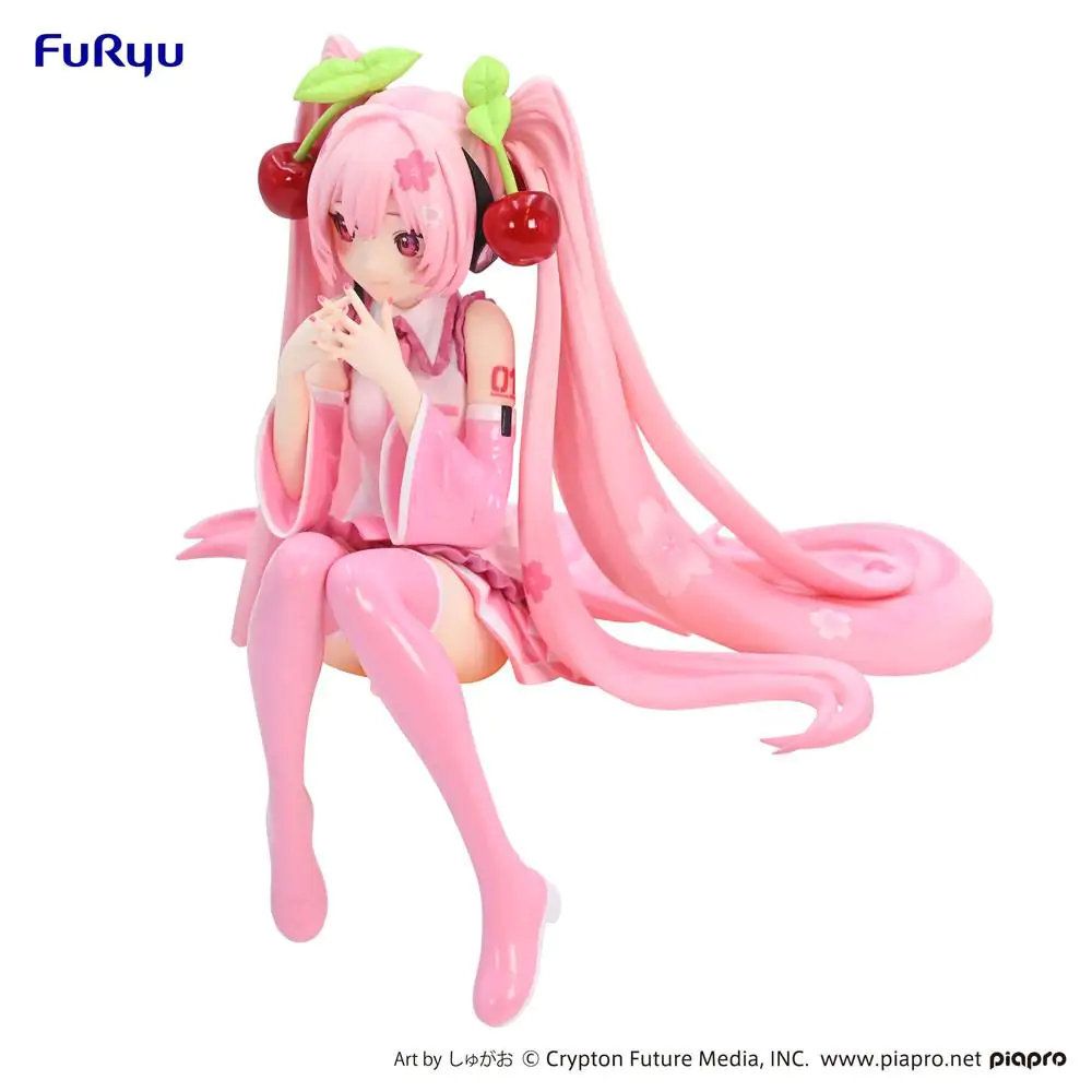 Hatsune Miku Noodle Stopper PVC Statue Sakura Miku 2023 14 cm Produktfoto