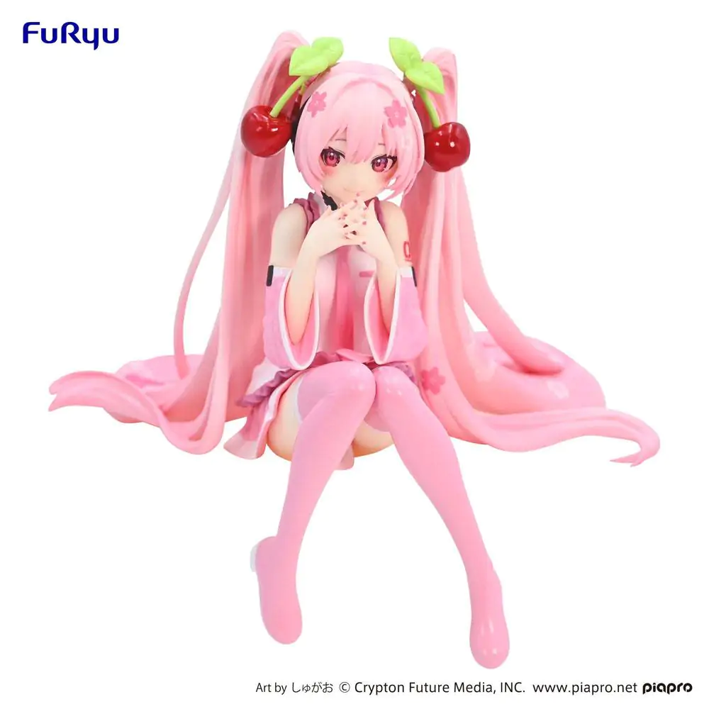 Hatsune Miku Noodle Stopper PVC Statue Sakura Miku 2023 14 cm Produktfoto