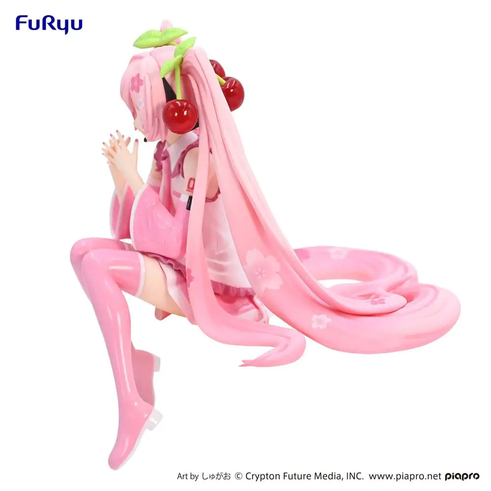 Hatsune Miku Noodle Stopper PVC Statue Sakura Miku 2023 14 cm Produktfoto