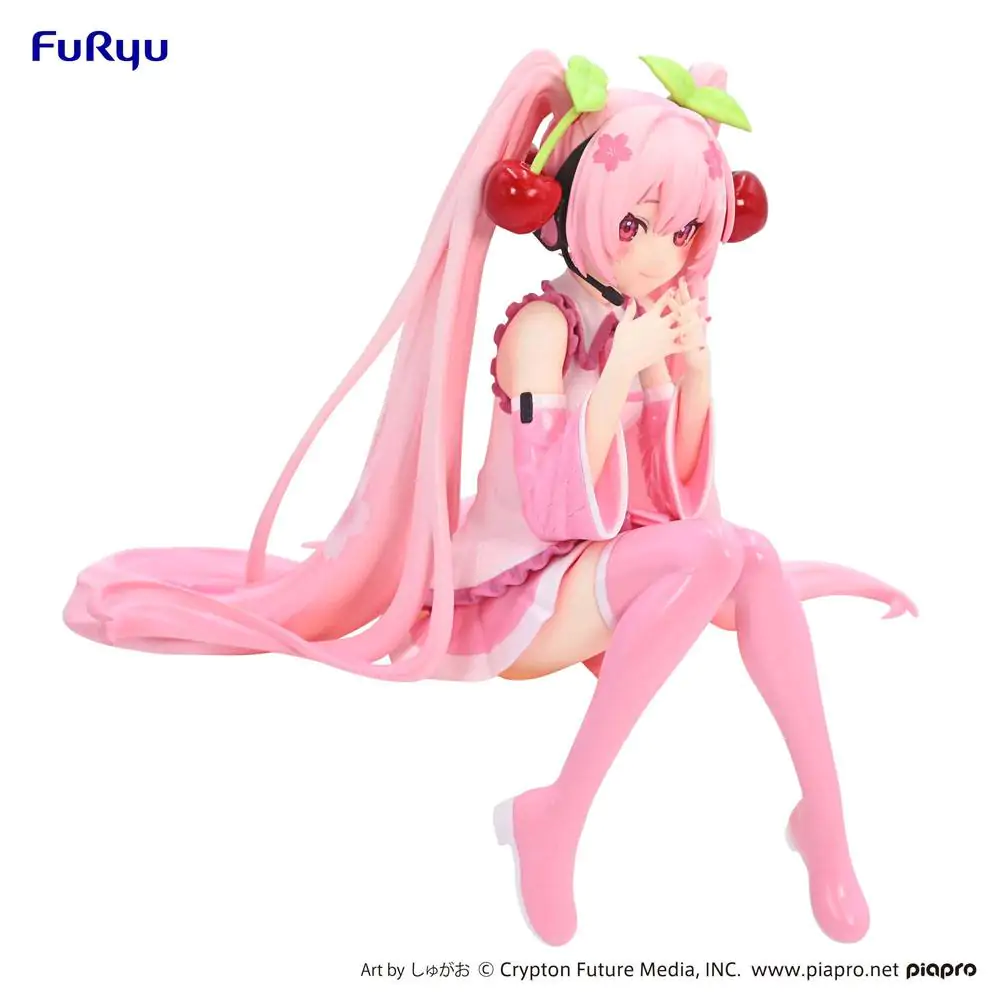 Hatsune Miku Noodle Stopper PVC Statue Sakura Miku 2023 14 cm Produktfoto