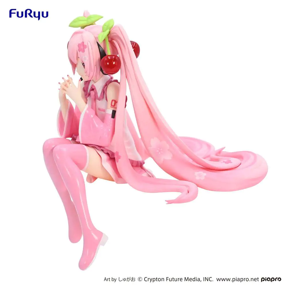 Hatsune Miku Noodle Stopper PVC Statue Sakura Miku 2023 14 cm Produktfoto