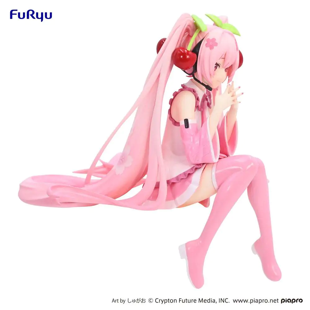 Hatsune Miku Noodle Stopper PVC Statue Sakura Miku 2023 14 cm Produktfoto