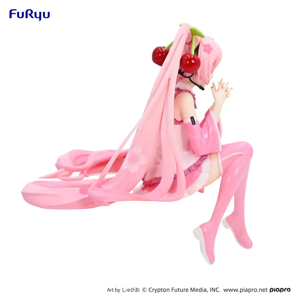 Hatsune Miku Noodle Stopper PVC Statue Sakura Miku 2023 Smile Ver. 12 cm Produktfoto