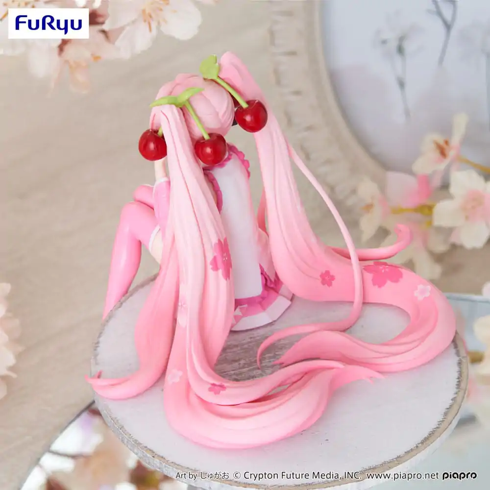 Hatsune Miku Noodle Stopper PVC Statue Sakura Miku 2023 Smile Ver. 12 cm Produktfoto