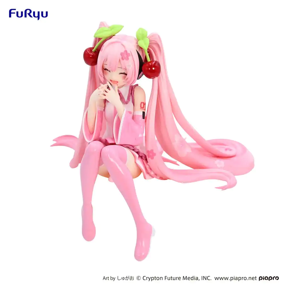 Hatsune Miku Noodle Stopper PVC Statue Sakura Miku 2023 Smile Ver. 12 cm Produktfoto