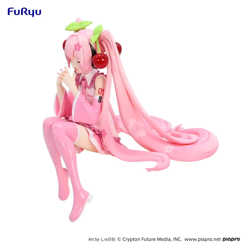 Hatsune Miku Noodle Stopper PVC Statue Sakura Miku 2023 Smile Ver. 12 cm Produktfoto