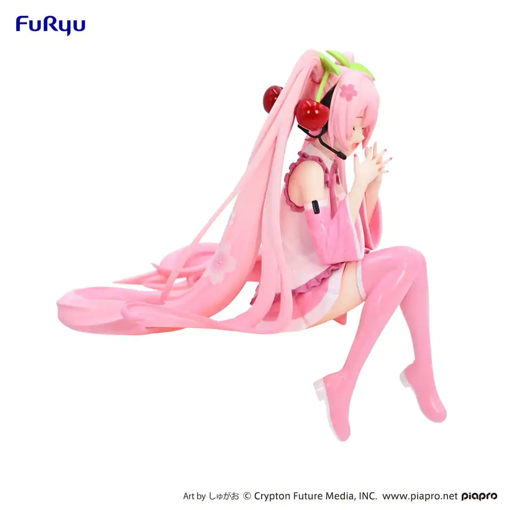 Hatsune Miku Noodle Stopper PVC Statue Sakura Miku 2023 Smile Ver. 12 cm Produktfoto