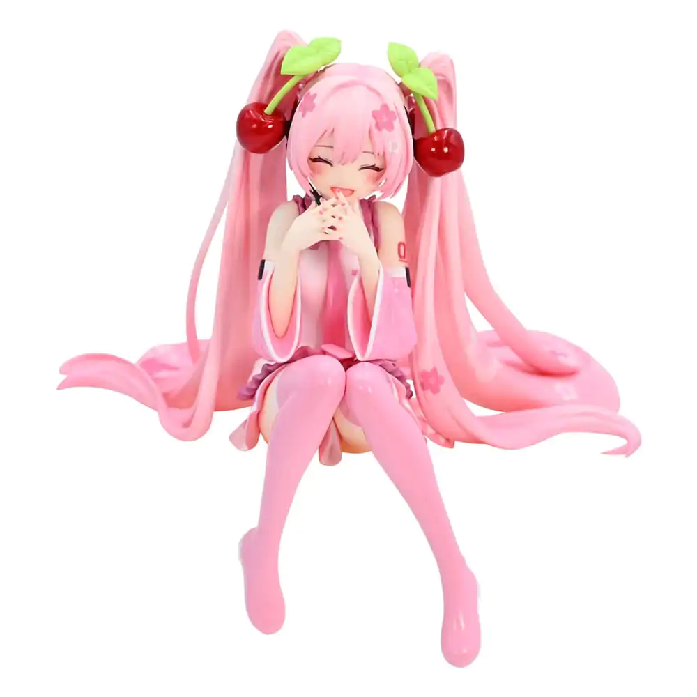 Hatsune Miku Noodle Stopper PVC Statue Sakura Miku 2023 Smile Ver. 12 cm Produktfoto