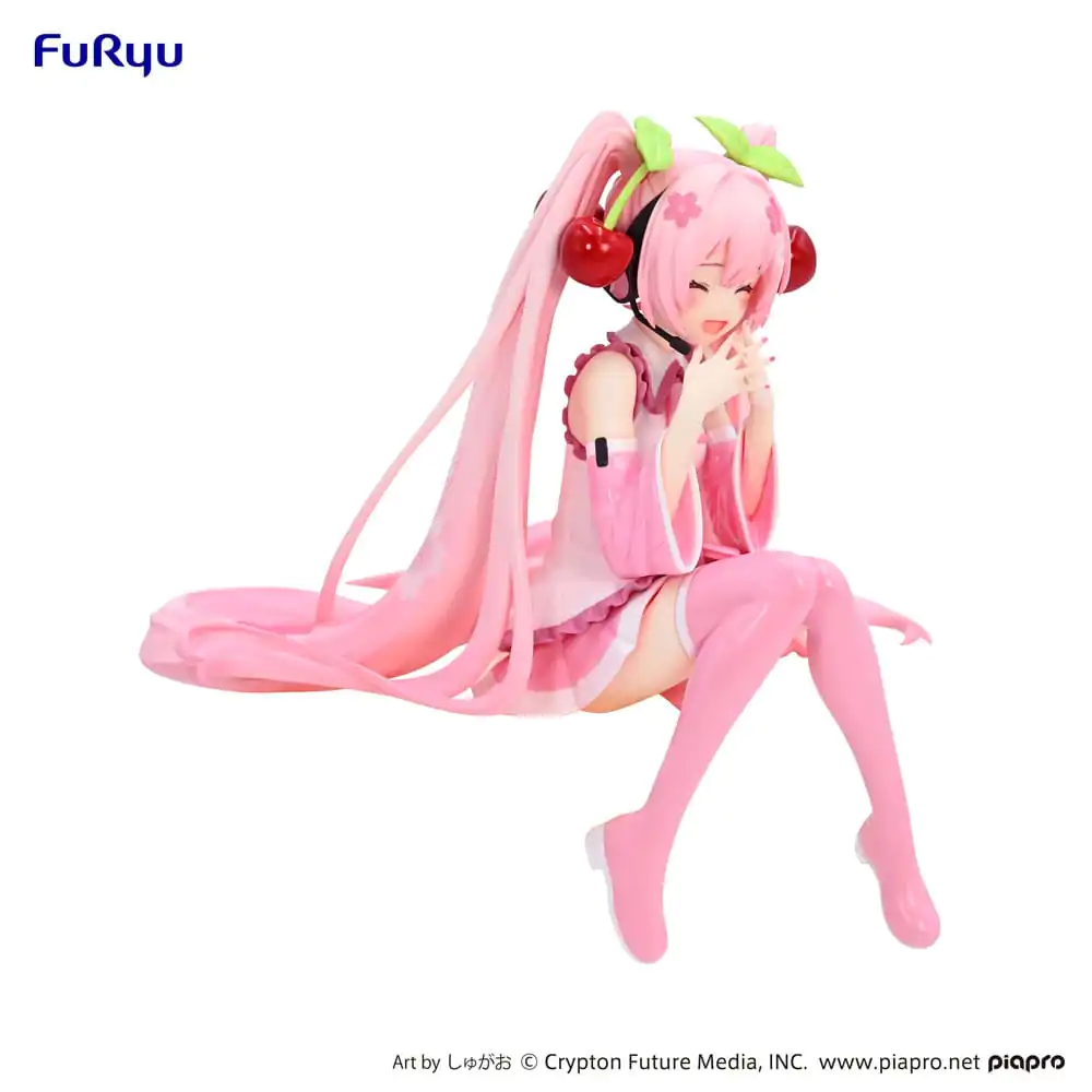 Hatsune Miku Noodle Stopper PVC Statue Sakura Miku 2023 Smile Ver. 12 cm Produktfoto