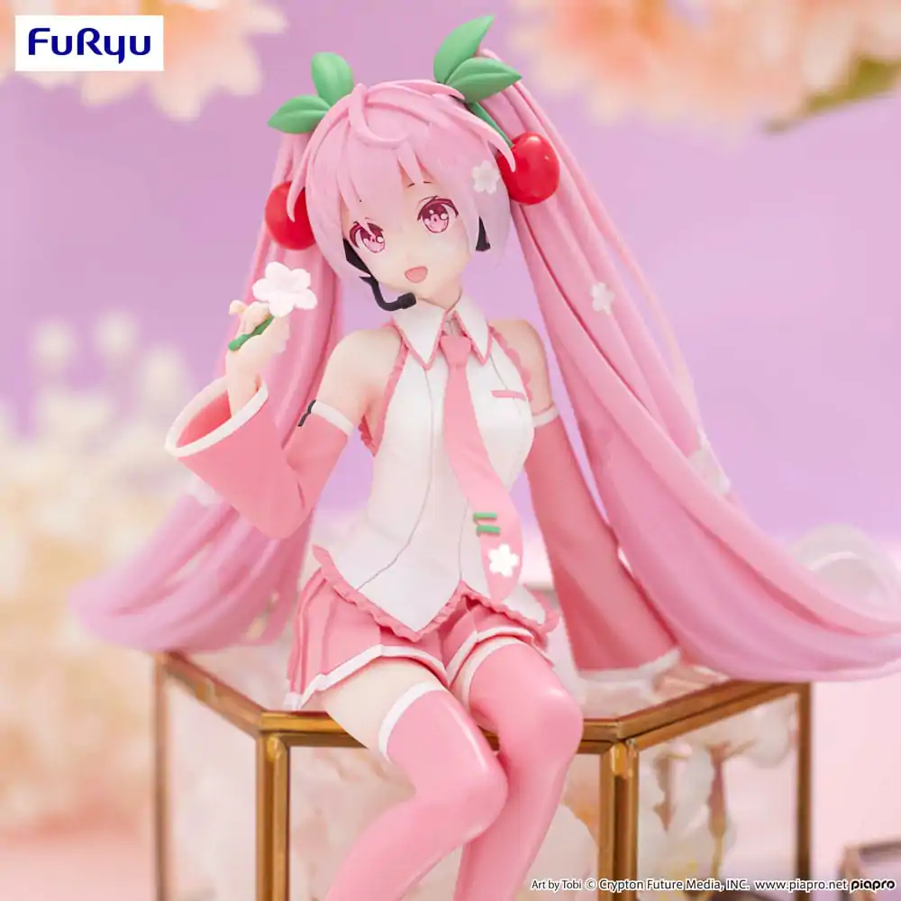 Hatsune Miku Noodle Stopper PVC Statue Sakura Miku 2024 15 cm termékfotó