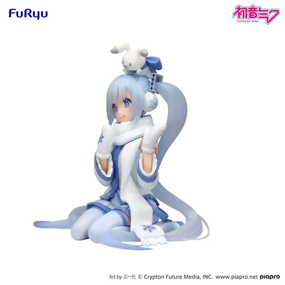 Hatsune Miku Nudel Stopper PVC Statue Snow Miku Sky Town 10. Version 10 cm Produktfoto