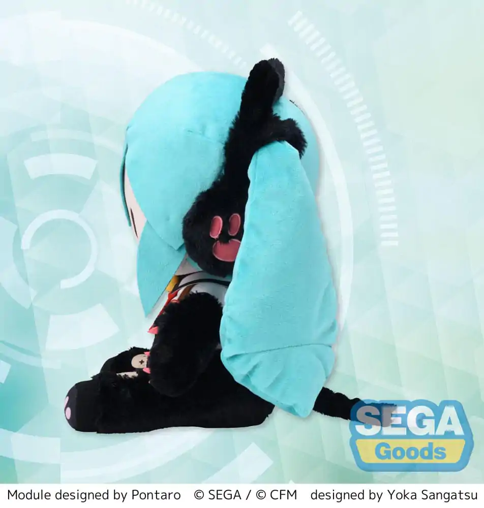 Hatsune Miku Project Diva Arcade Future Tone Fuwa Petit Plüschfigur Hatsune Miku Kitty Cat LL 30 cm Produktfoto