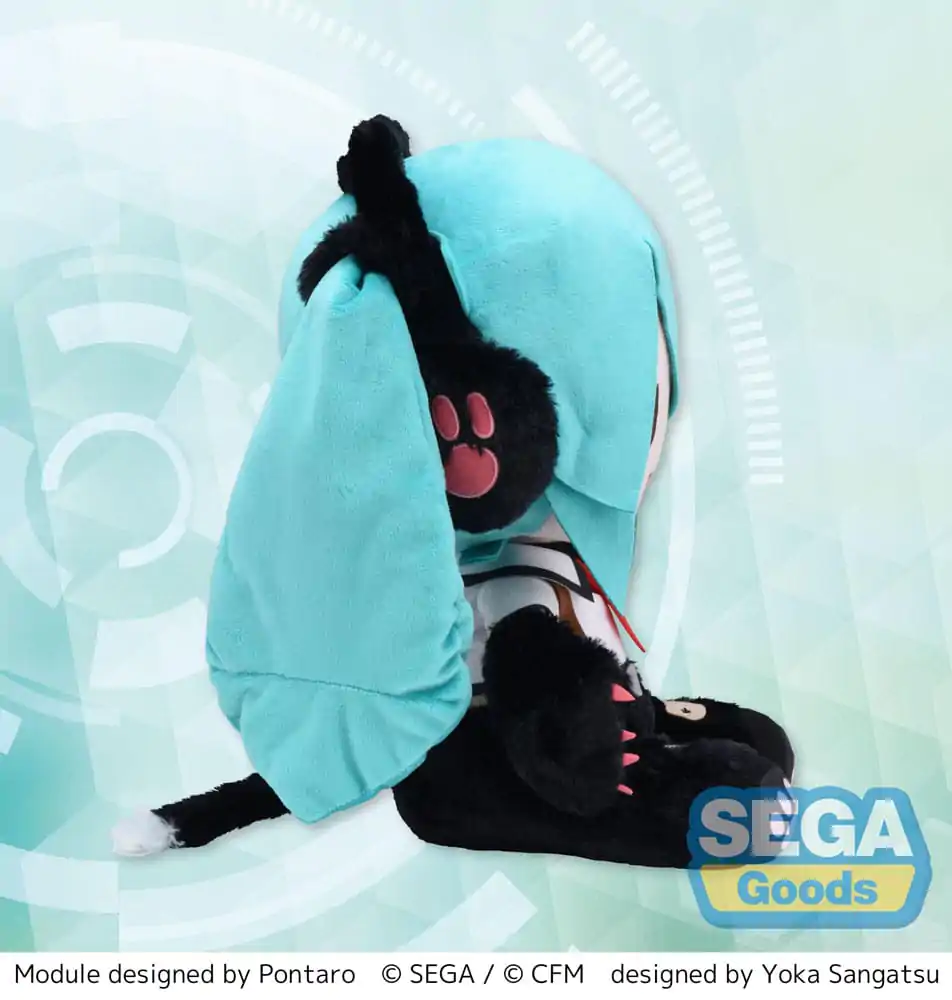 Hatsune Miku Project Diva Arcade Future Tone Fuwa Petit Plüschfigur Hatsune Miku Kitty Cat LL 30 cm Produktfoto