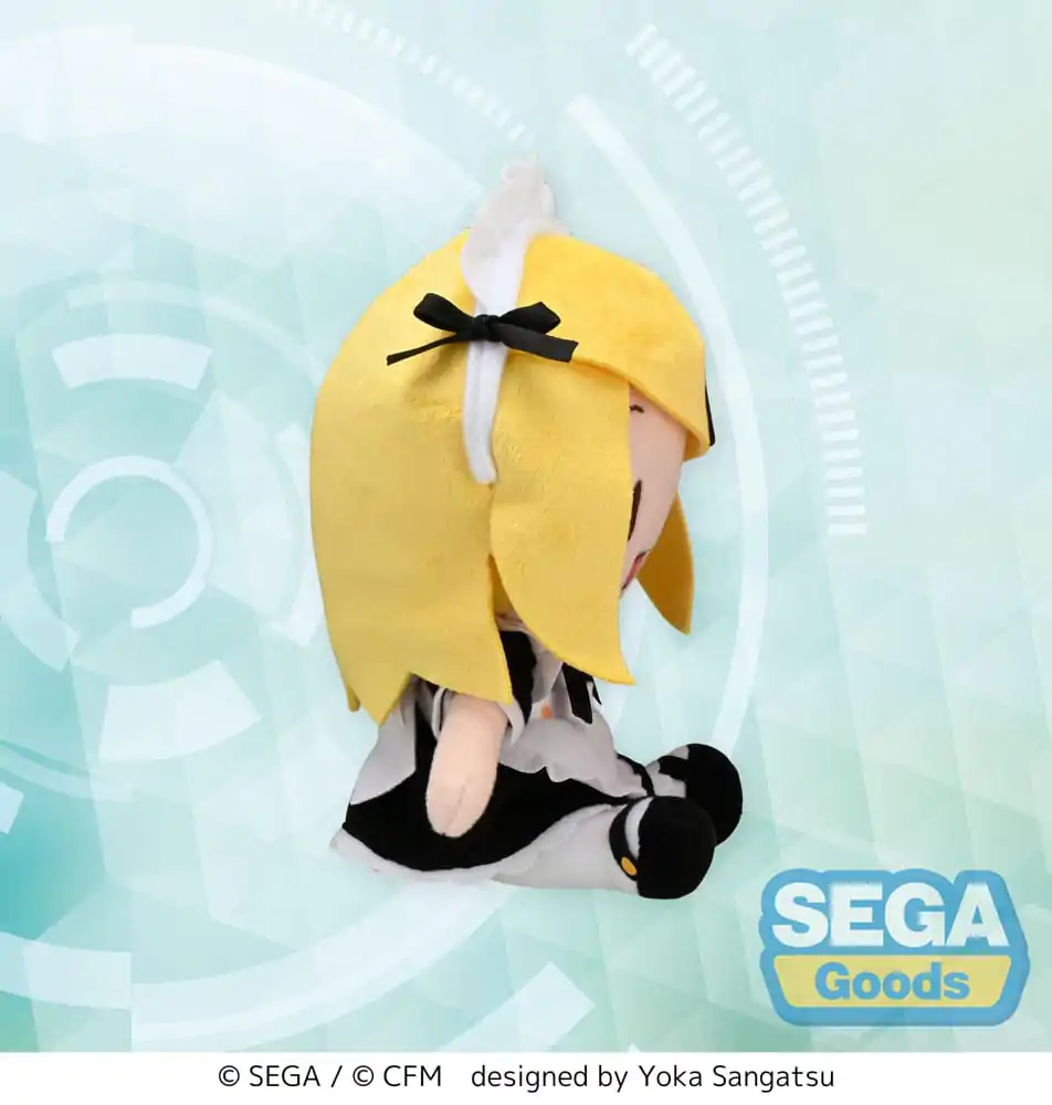 Hatsune Miku: Project DIVA Arcade Future Tone Fuwa Petit Plüschfigur Kagamine Rin Maid Ver. (EX) 16 cm Produktfoto