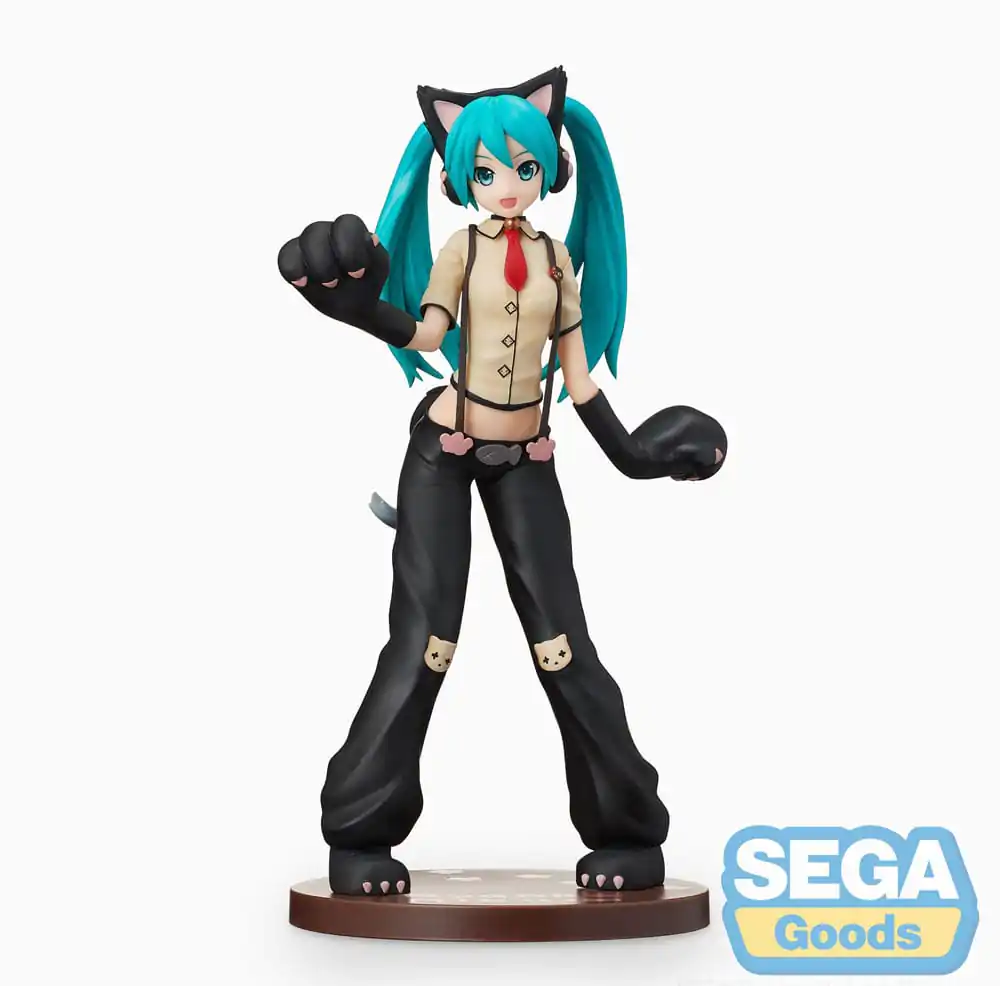 Hatsune Miku Project DIVA Arcade Future Tone SPM PVC Statue Hatsune Miku Kitty Cat 23 cm termékfotó