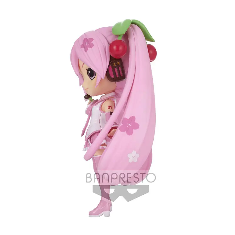 Mützesune Miku Q Posket Mini Figur Sakura Miku Ver. A 14 cm Produktfoto