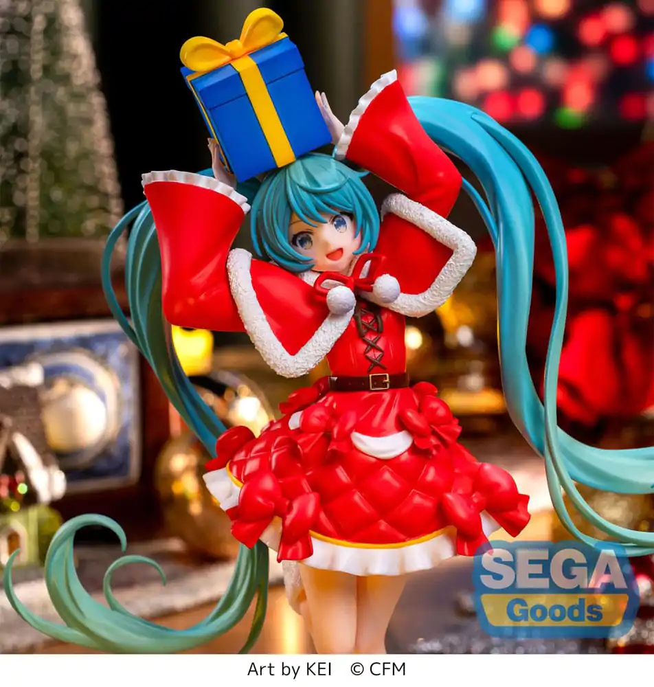 Hatsune Miku Series Luminasta PVC Statue Hatsune Miku Christmas 2024 19 cm Produktfoto