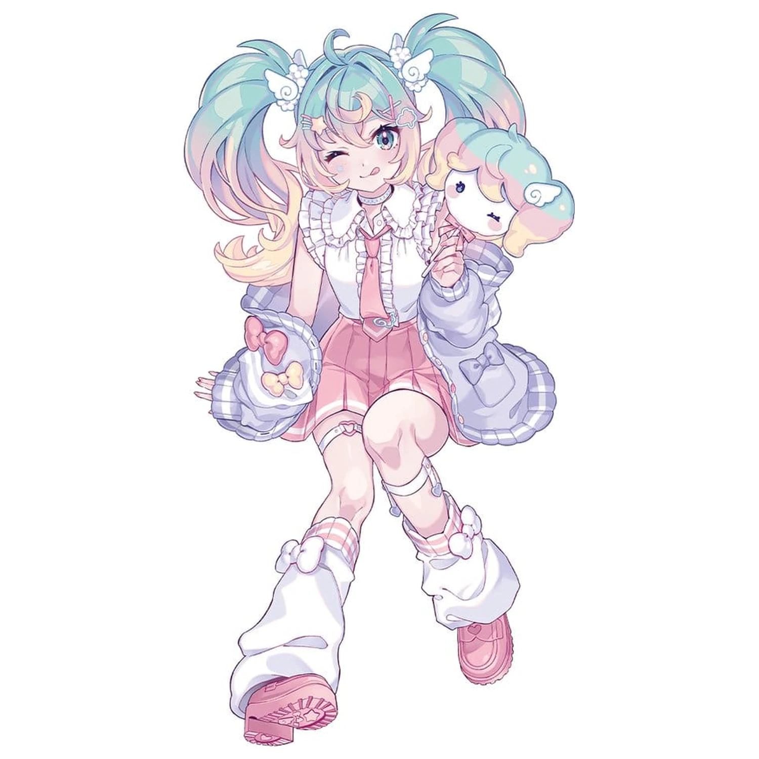 Hatsune Miku Sweet School Life PVC Figur Pastel Version 13 cm Produktfoto