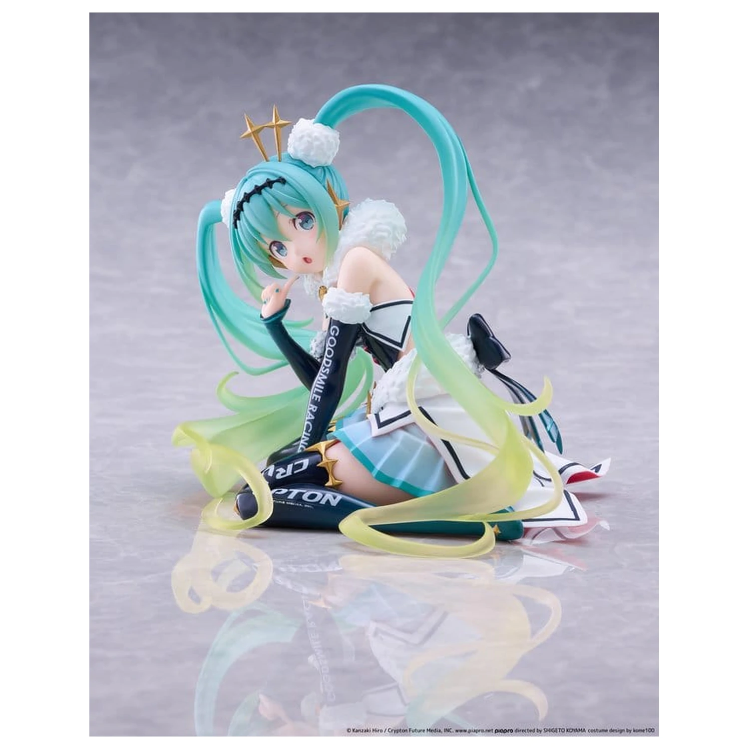 Hatsune Miku Taito Kuji PVC Figur Racing Miku 2018 Ver. Round 8 13 cm Produktfoto