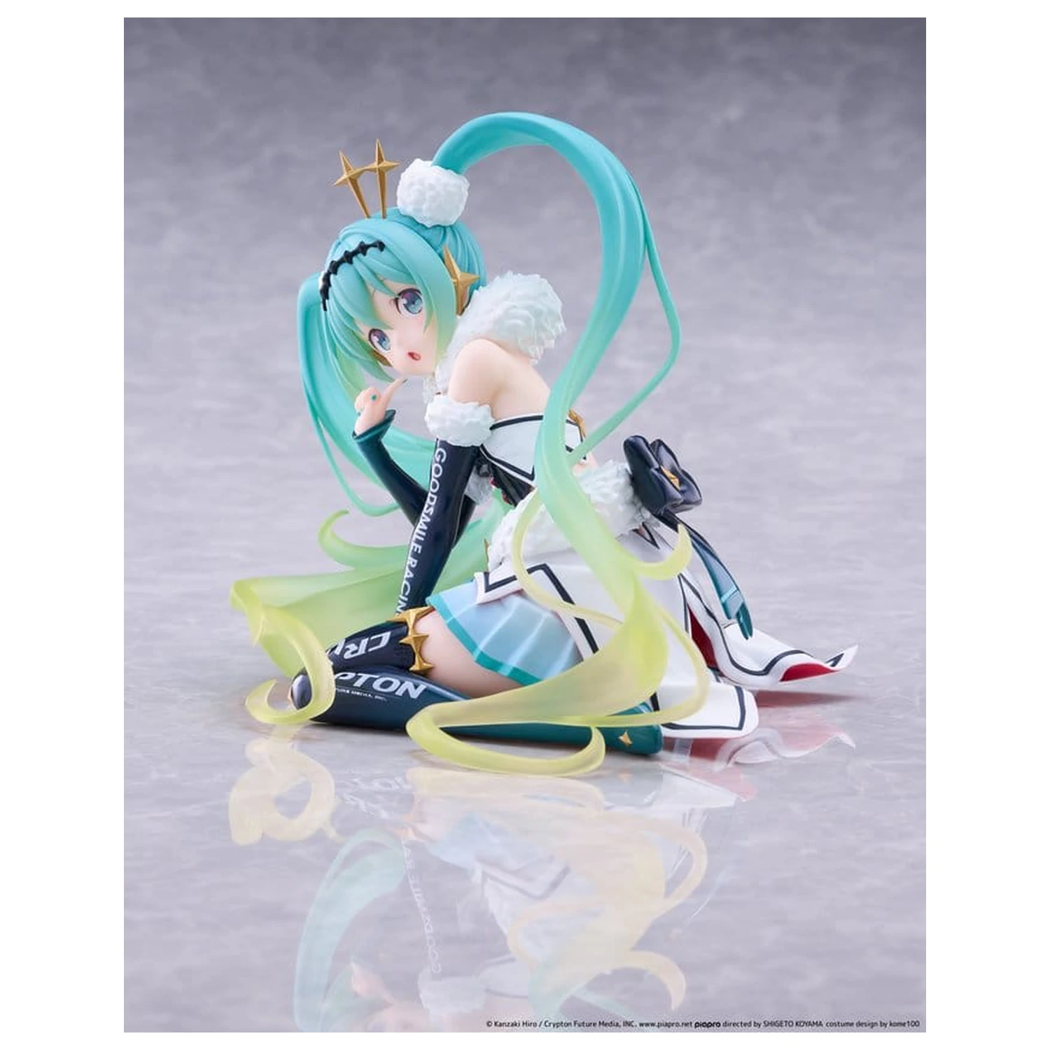 Hatsune Miku Taito Kuji PVC Figur Racing Miku 2018 Ver. Round 8 13 cm Produktfoto