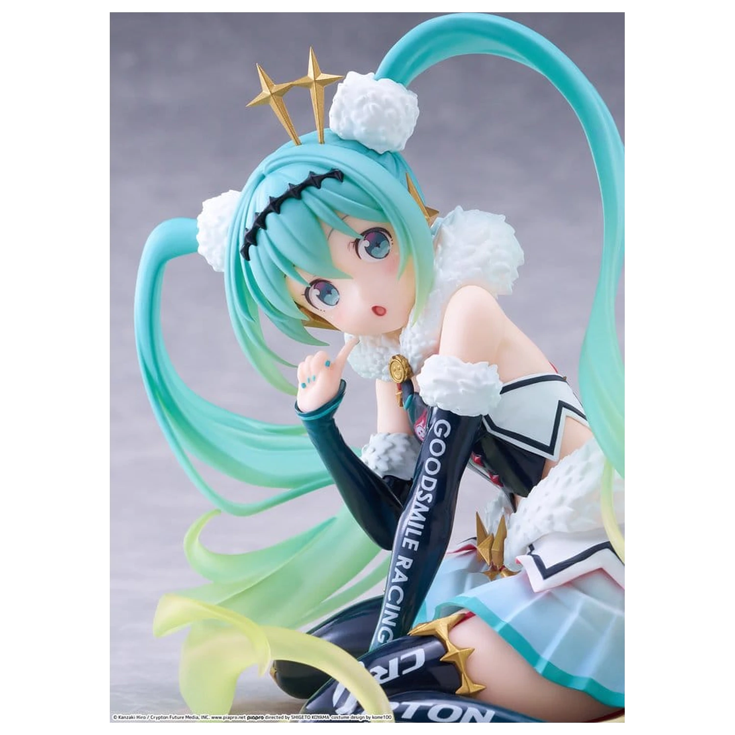 Hatsune Miku Taito Kuji PVC Figur Racing Miku 2018 Ver. Round 8 13 cm Produktfoto
