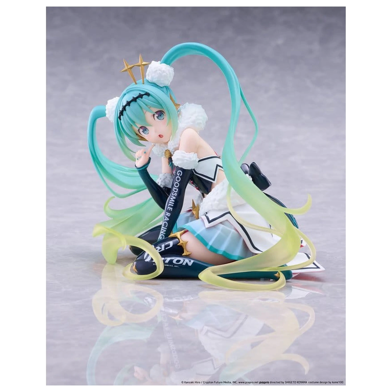 Hatsune Miku Taito Kuji PVC Figur Racing Miku 2018 Ver. Round 8 13 cm Produktfoto