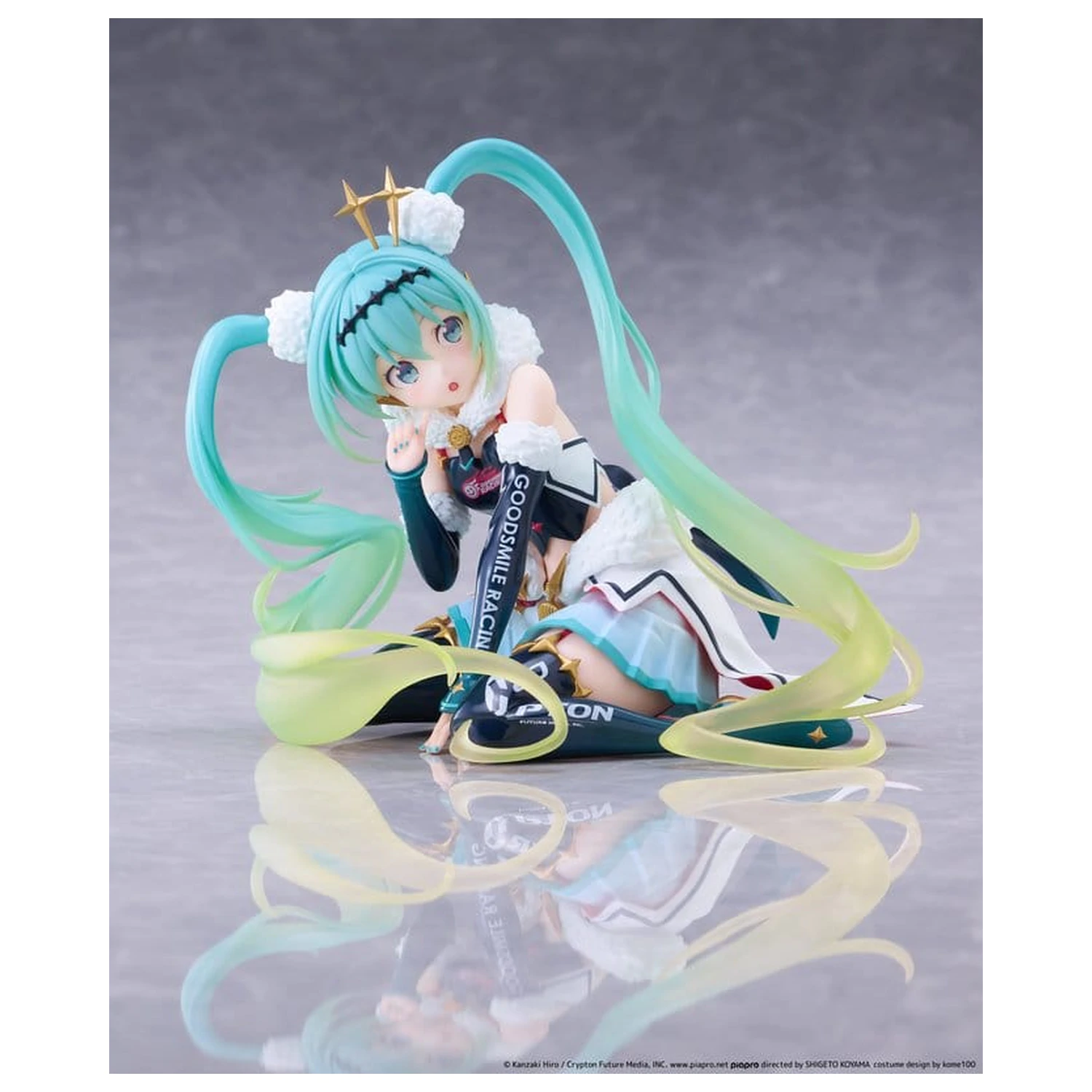 Hatsune Miku Taito Kuji PVC Figur Racing Miku 2018 Ver. Round 8 13 cm Produktfoto