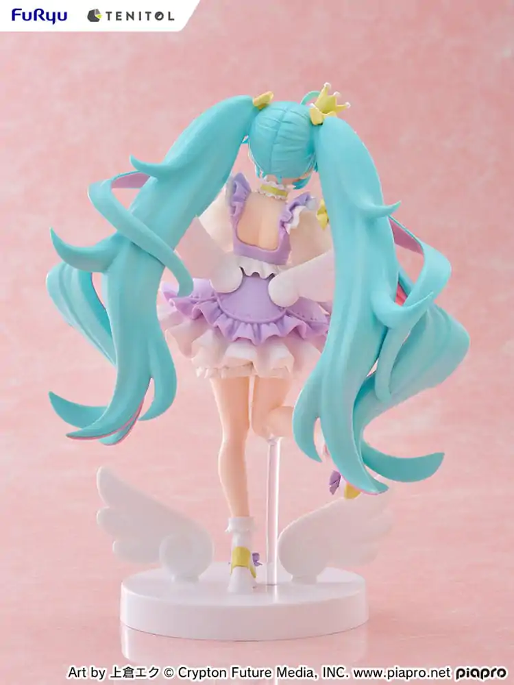 Hatsune Miku Tenitol PVC Statue Hatsune Miku Yumekawa Princess Lavender Ver. 21 cm Produktfoto