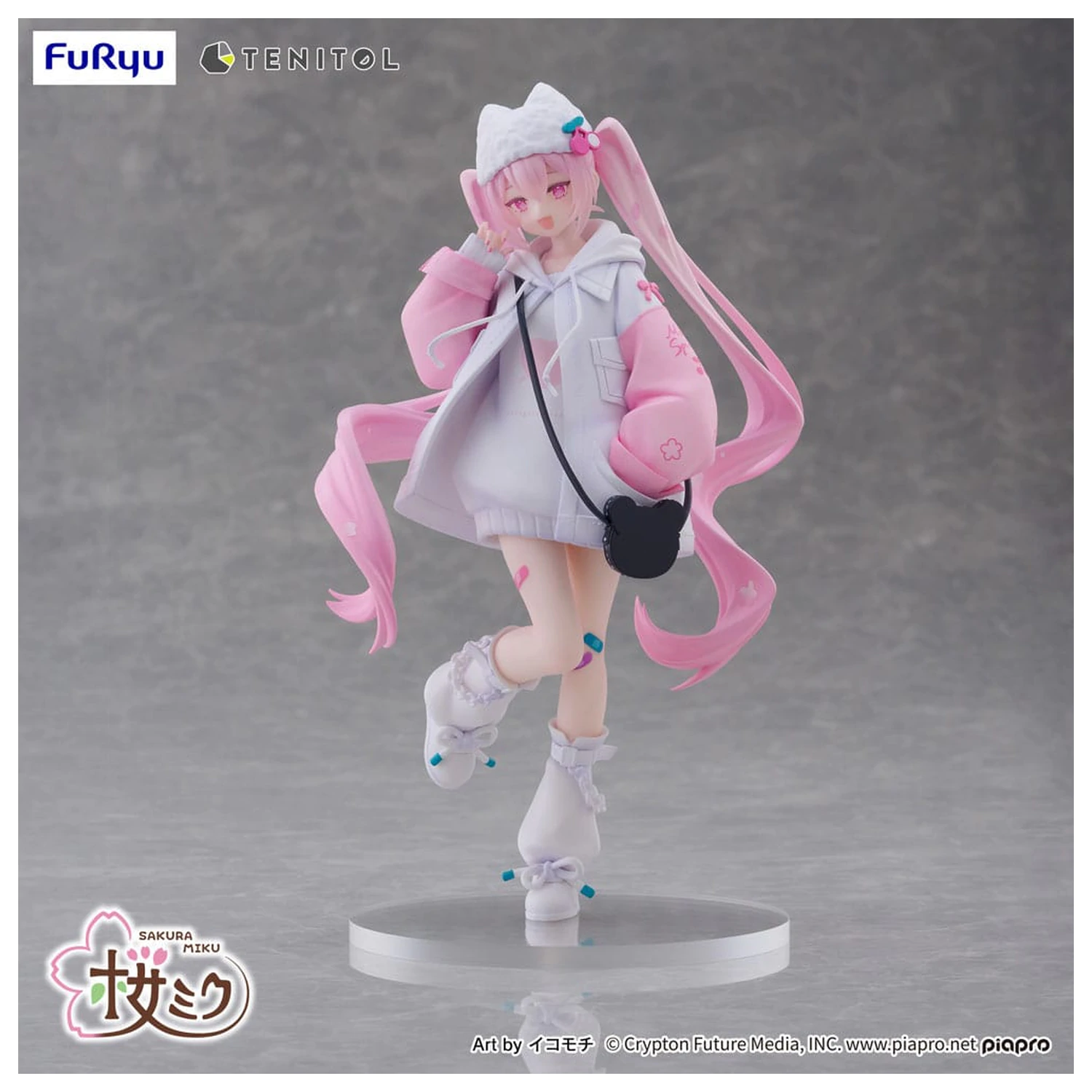 Hatsune Miku Tenitol PVC Figur Sakura Miku Cool style [petit] 19 cm Produktfoto