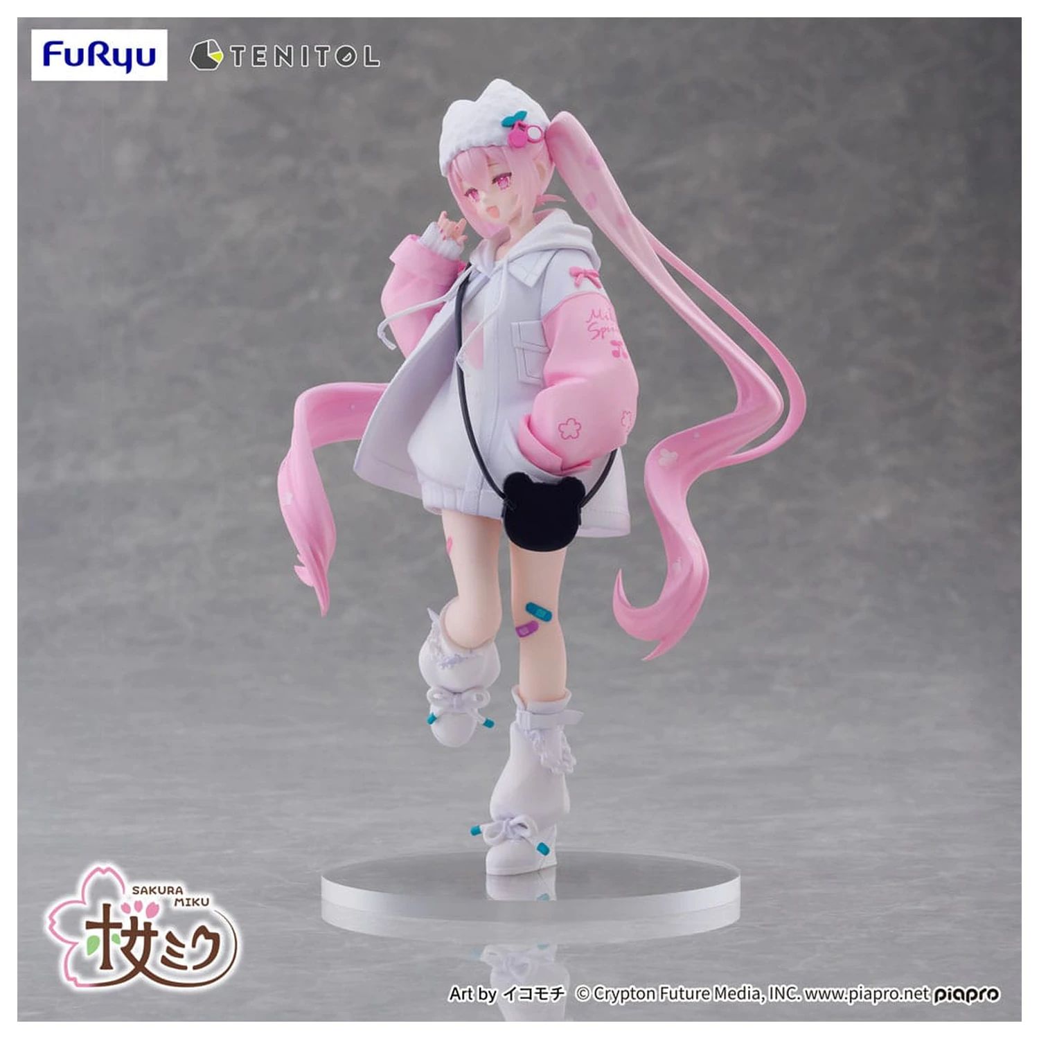 Hatsune Miku Tenitol PVC Figur Sakura Miku Cool style [petit] 19 cm Produktfoto