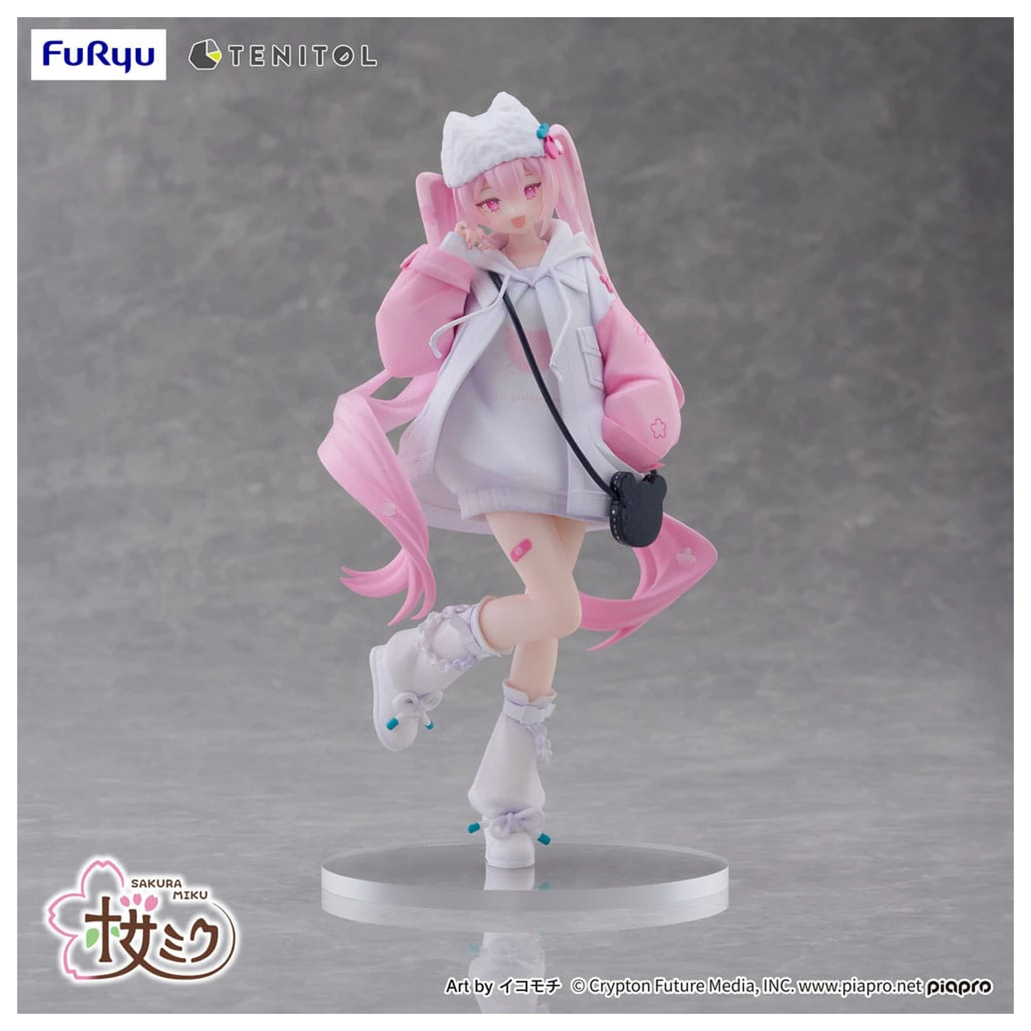 Hatsune Miku Tenitol PVC Figur Sakura Miku Cool style [petit] 19 cm Produktfoto