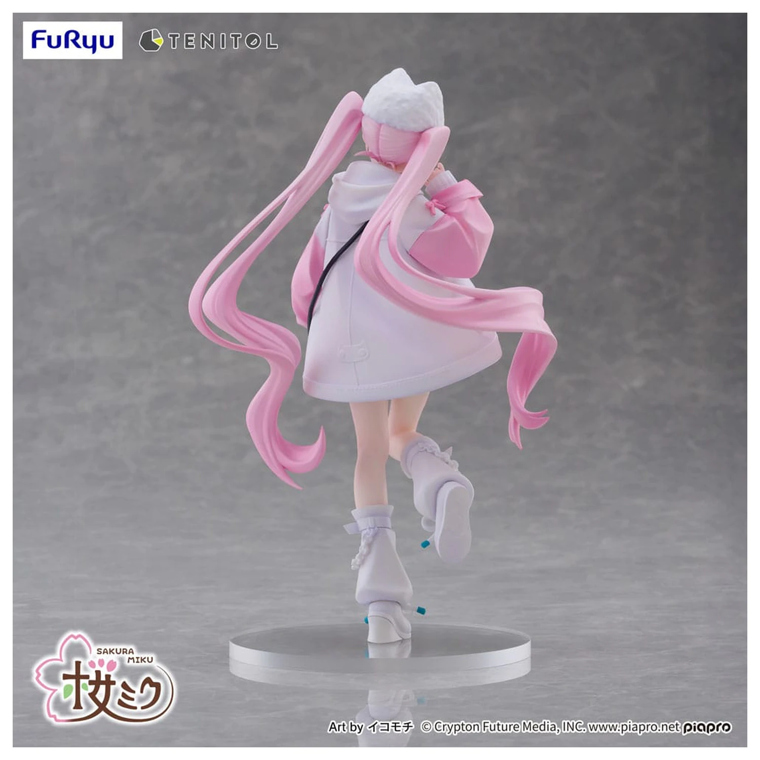Hatsune Miku Tenitol PVC Figur Sakura Miku Cool style [petit] 19 cm Produktfoto