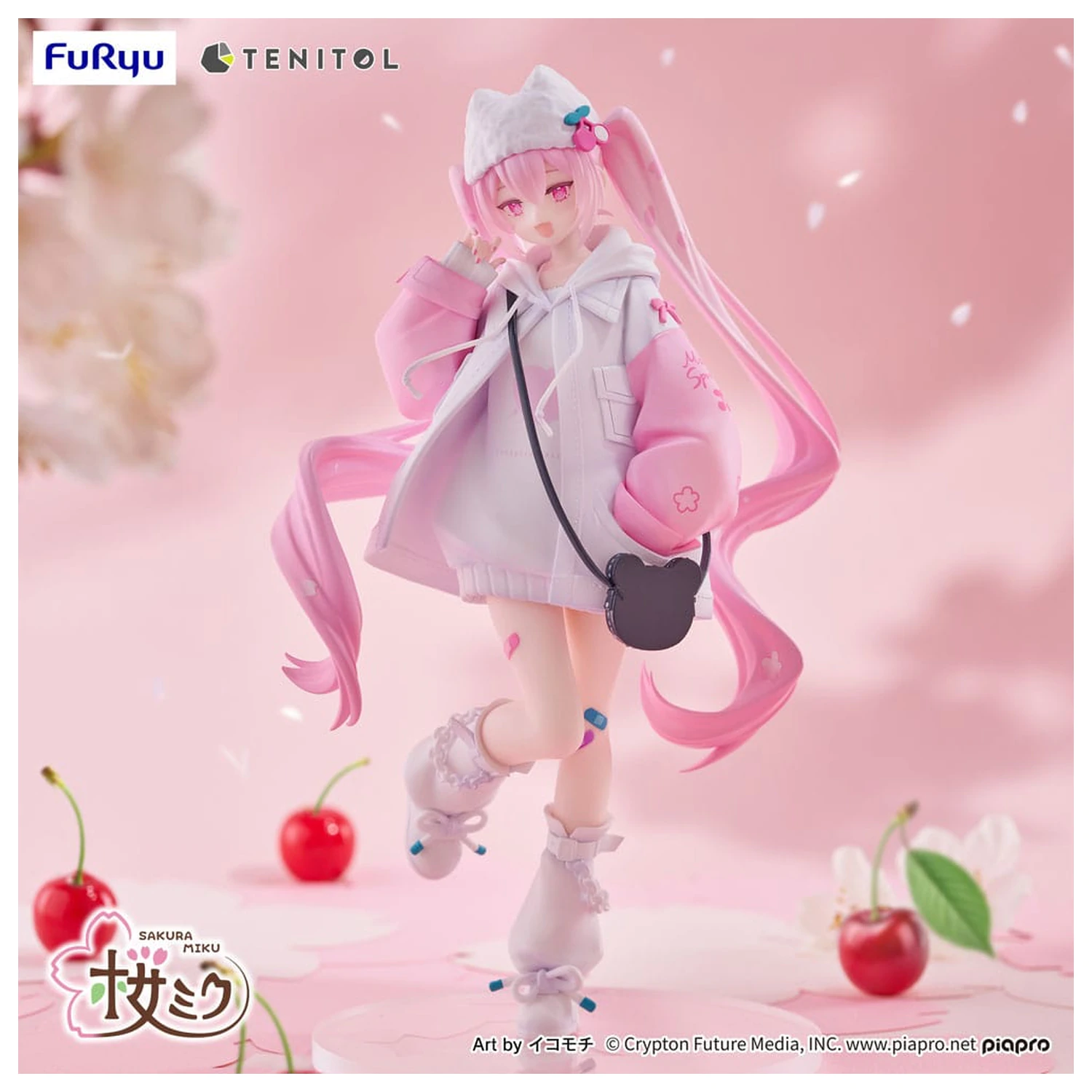 Hatsune Miku Tenitol PVC Figur Sakura Miku Cool style [petit] 19 cm Produktfoto