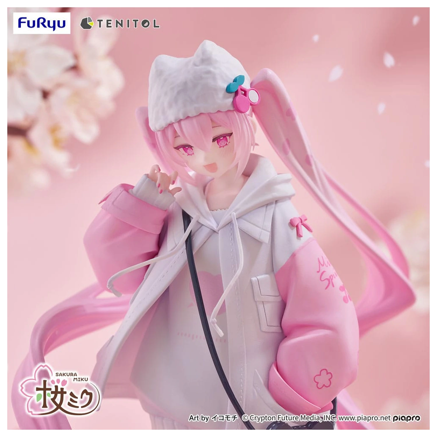 Hatsune Miku Tenitol PVC Figur Sakura Miku Cool style [petit] 19 cm Produktfoto