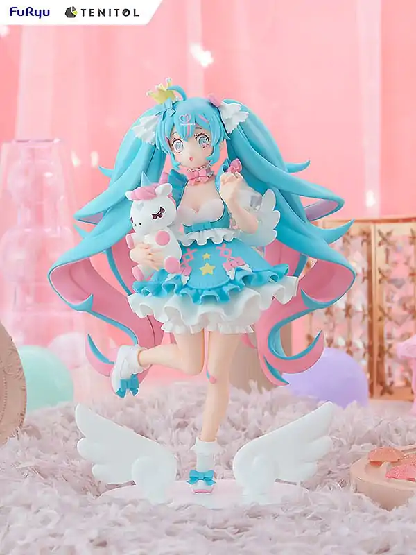 Hatsune Miku Tenitol PVC Statue Yumekawa Princess 21 cm termékfotó