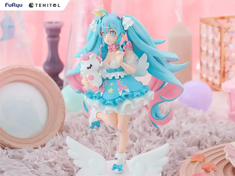 Hatsune Miku Tenitol PVC Statue Yumekawa Princess 21 cm termékfotó