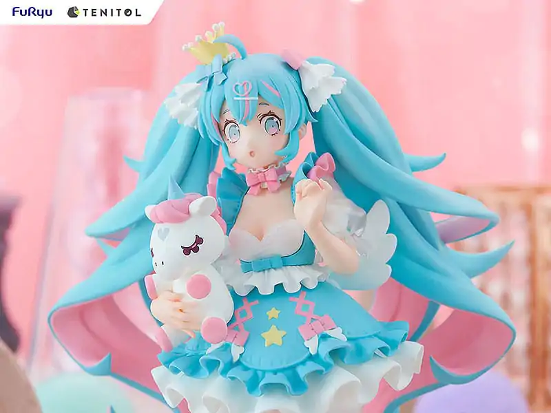 Hatsune Miku Tenitol PVC Statue Yumekawa Princess 21 cm termékfotó