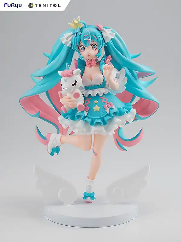 Hatsune Miku Tenitol PVC Statue Yumekawa Princess 21 cm termékfotó