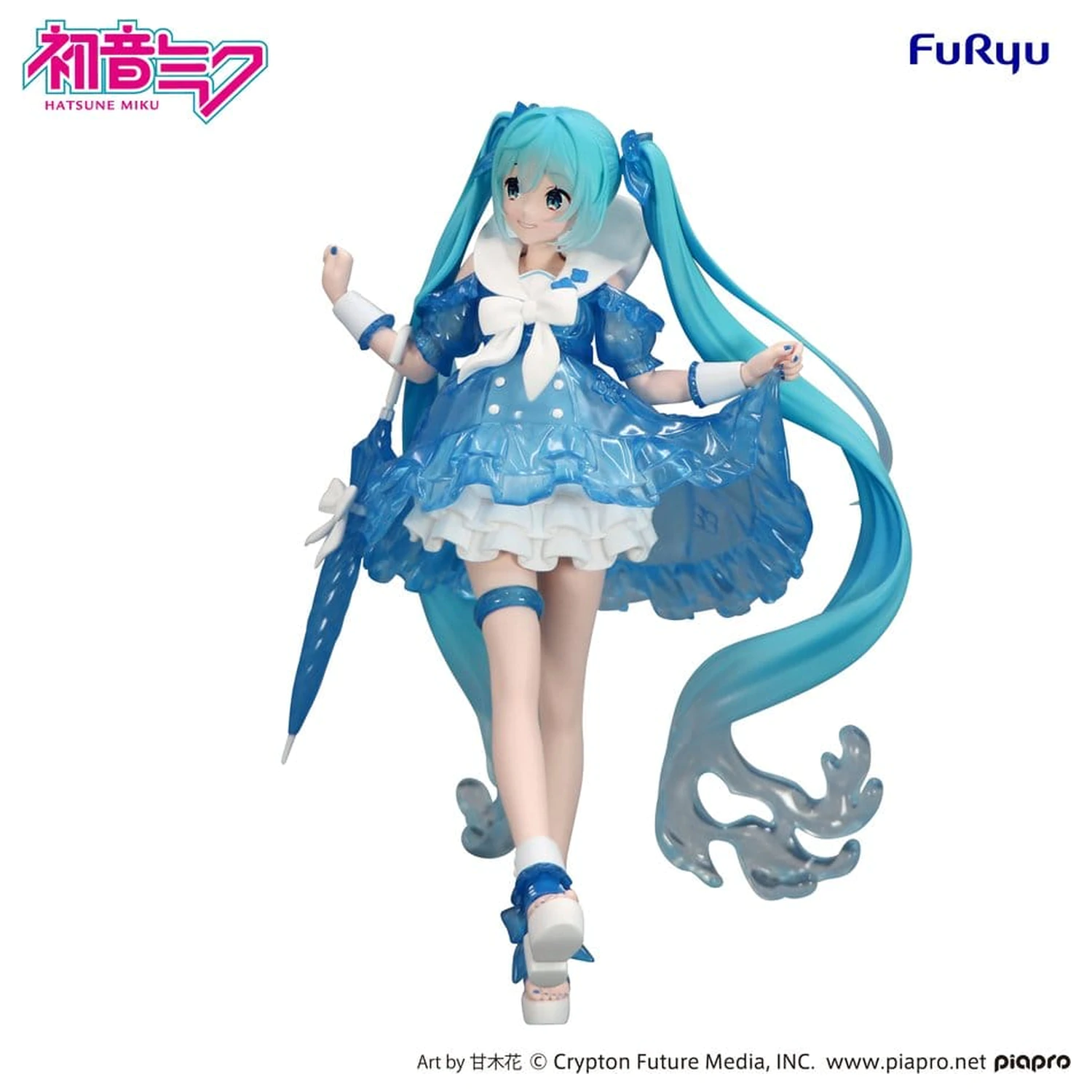 Hatsune Miku Trio-Try-iT PVC Statue Miku Rainy Dance 19 cm Produktfoto