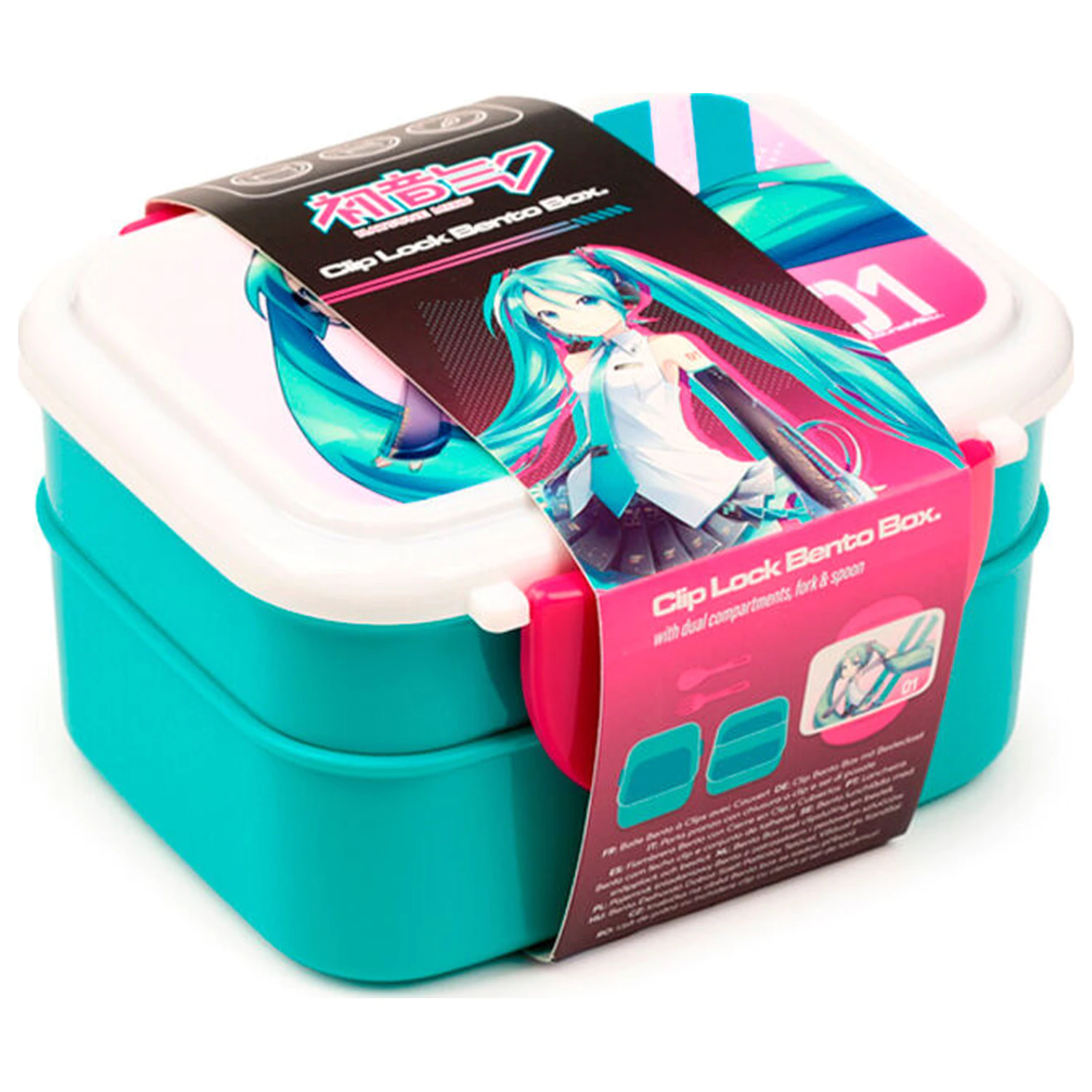 Hatsune Miku Brotdose und Besteck Produktfoto