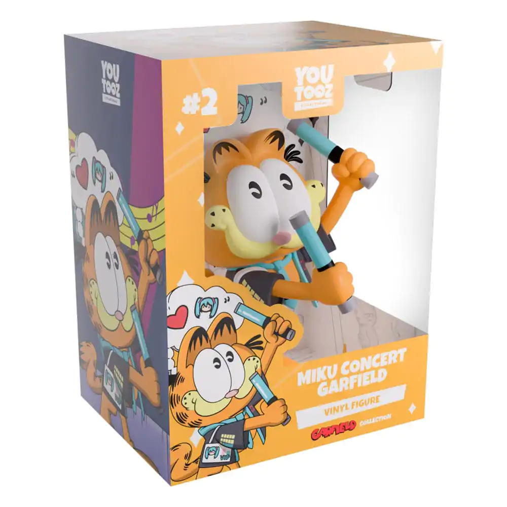Hatsune Miku x Garfield Vinyl Figur Miku Konzert Garfield 13 cm Produktfoto