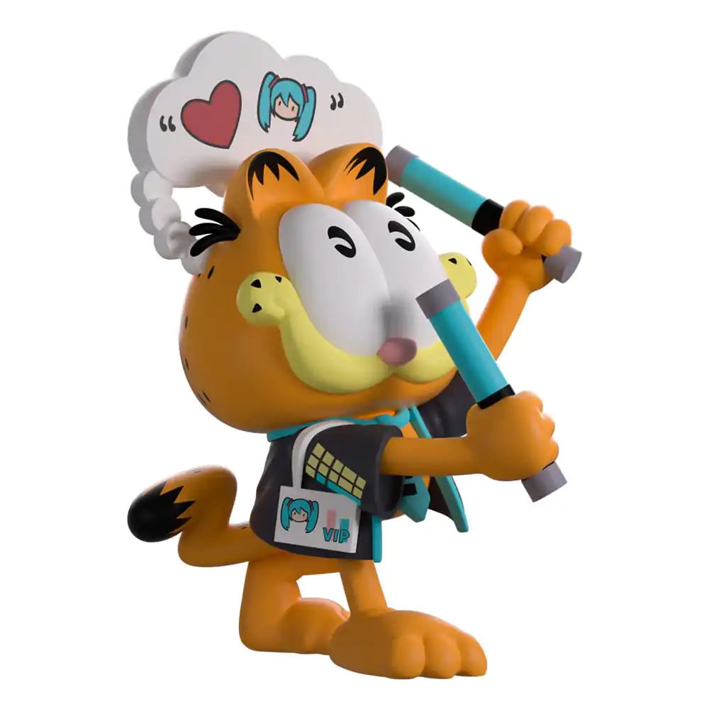 Hatsune Miku x Garfield Vinyl Figur Miku Konzert Garfield 13 cm Produktfoto