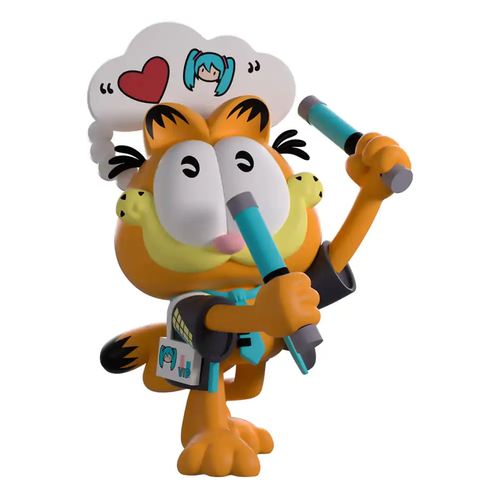 Hatsune Miku x Garfield Vinyl Figur Miku Konzert Garfield 13 cm Produktfoto