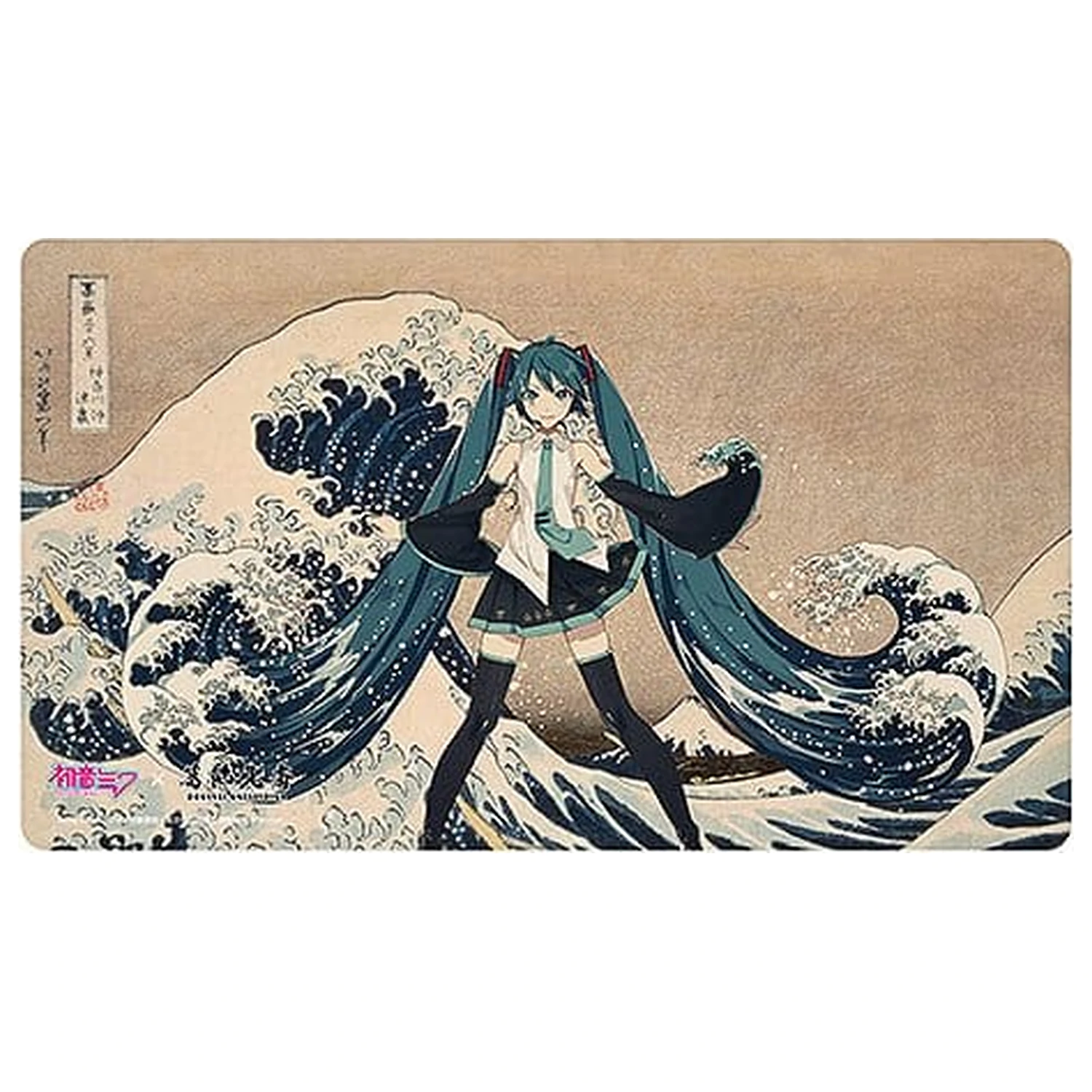 Hatsune Miku x Katsushika Hokusai iXima Schreibtischunterlage The Great Wave off Kanagawa/Fine Wind, Clear Morning Produktfoto
