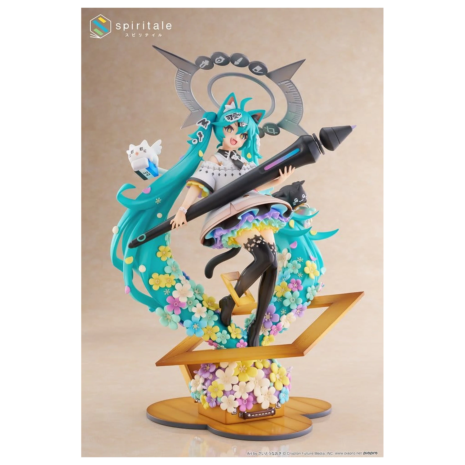 Hatsune Miku x Naoki Saito PVC Statue 1/7 My Figure Making! The Painter Ver. 34 cm Produktfoto