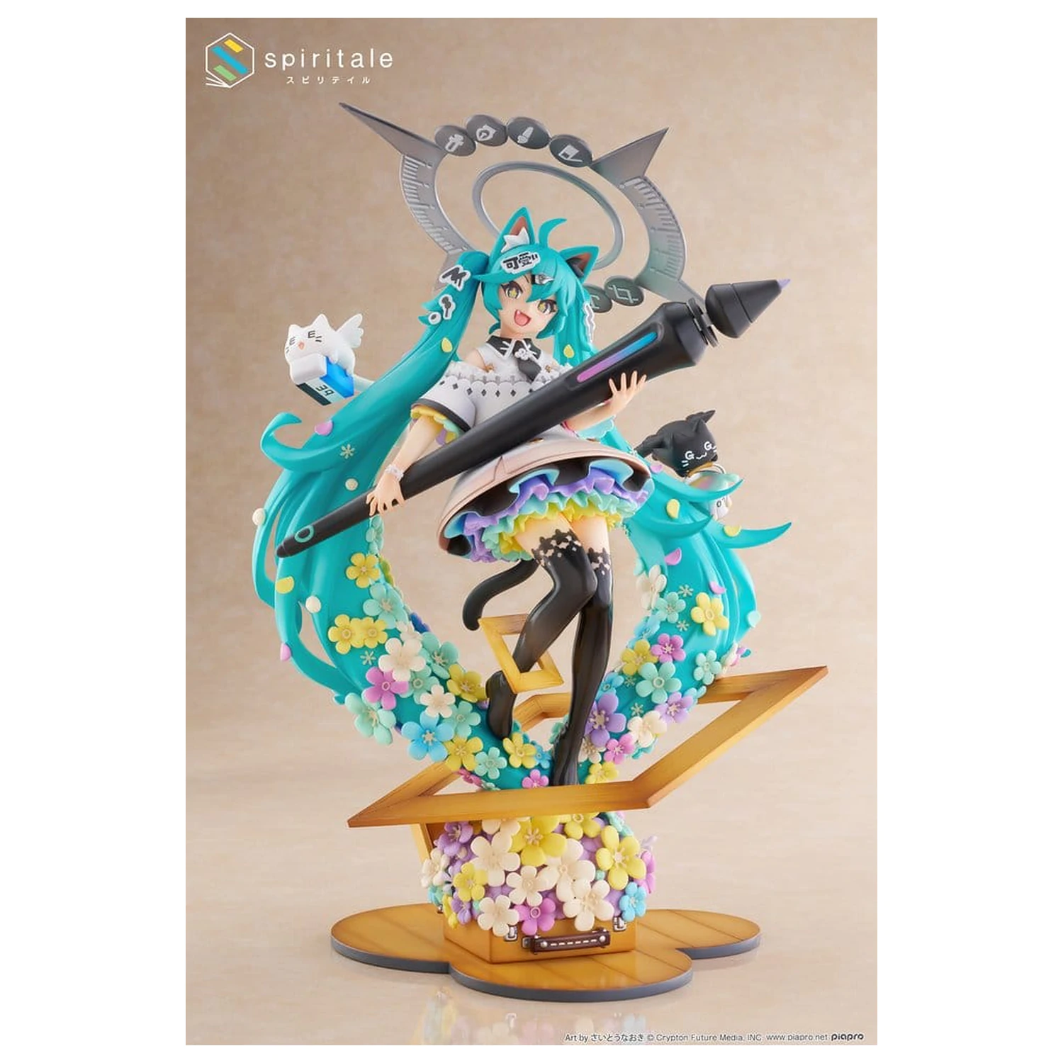 Hatsune Miku x Naoki Saito PVC Statue 1/7 My Figure Making! The Painter Ver. 34 cm Produktfoto