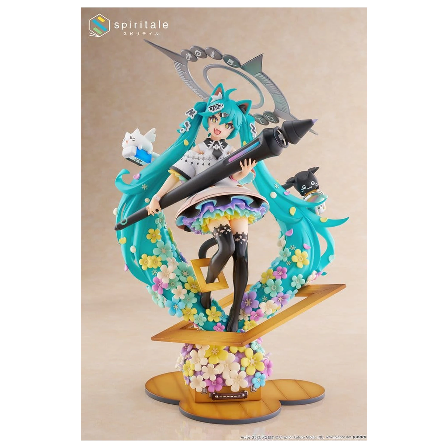 Hatsune Miku x Naoki Saito PVC Statue 1/7 My Figure Making! The Painter Ver. 34 cm Produktfoto