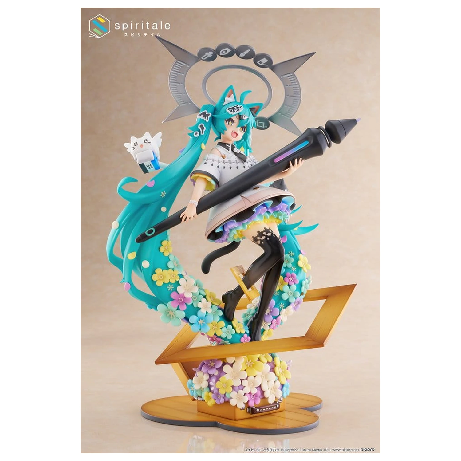 Hatsune Miku x Naoki Saito PVC Statue 1/7 My Figure Making! The Painter Ver. 34 cm Produktfoto